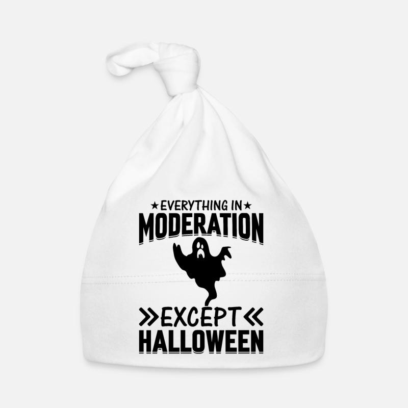 Everything In Moderation Except Halloween Organic Baby Cap
