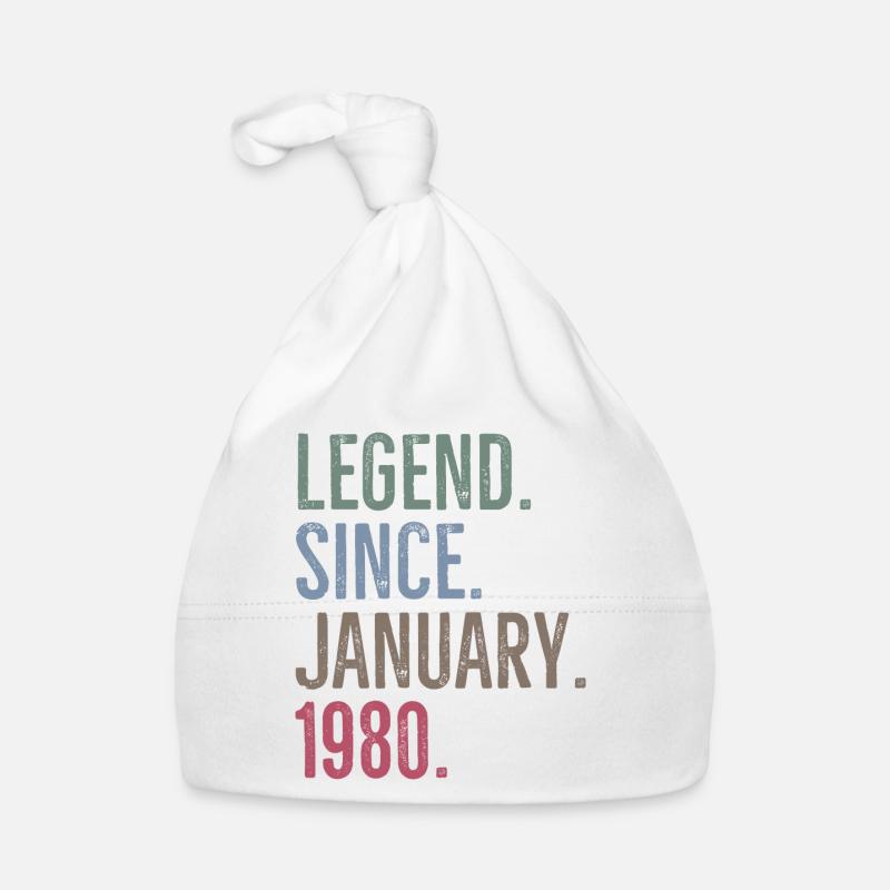 Legend Since January 1980 Organic Baby Cap