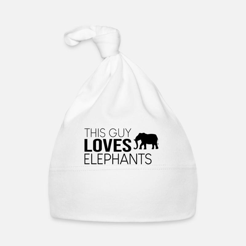 Ce type aime les éléphants Bonnet bio Bébé