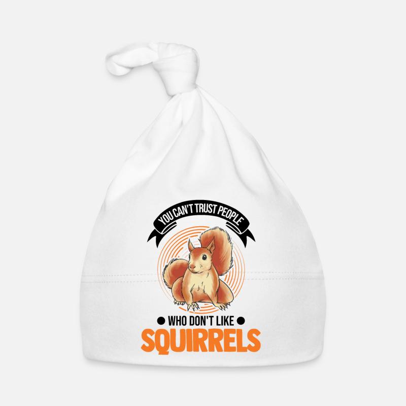 Eichhörnchen Geschenk Grauhörnchen Squirrel Baby Bio-Mütze