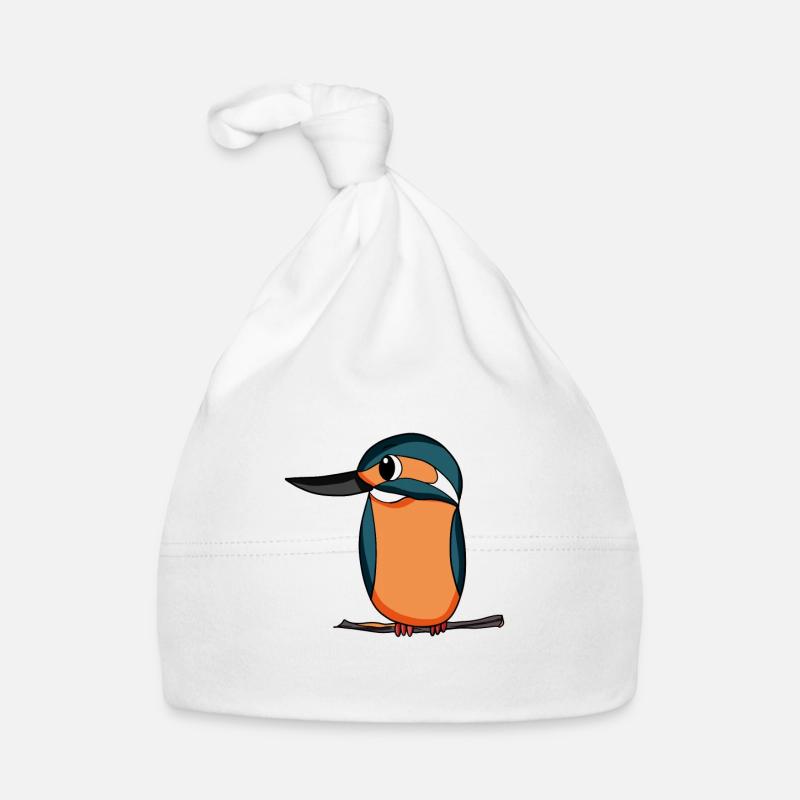 Martin-pêcheur Oiseau bleu Bonnet bio Bébé