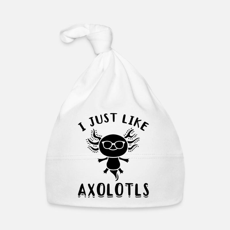 Axolotl I Juste Comme Axolotls - Kawaii Axolotl Bonnet bio Bébé