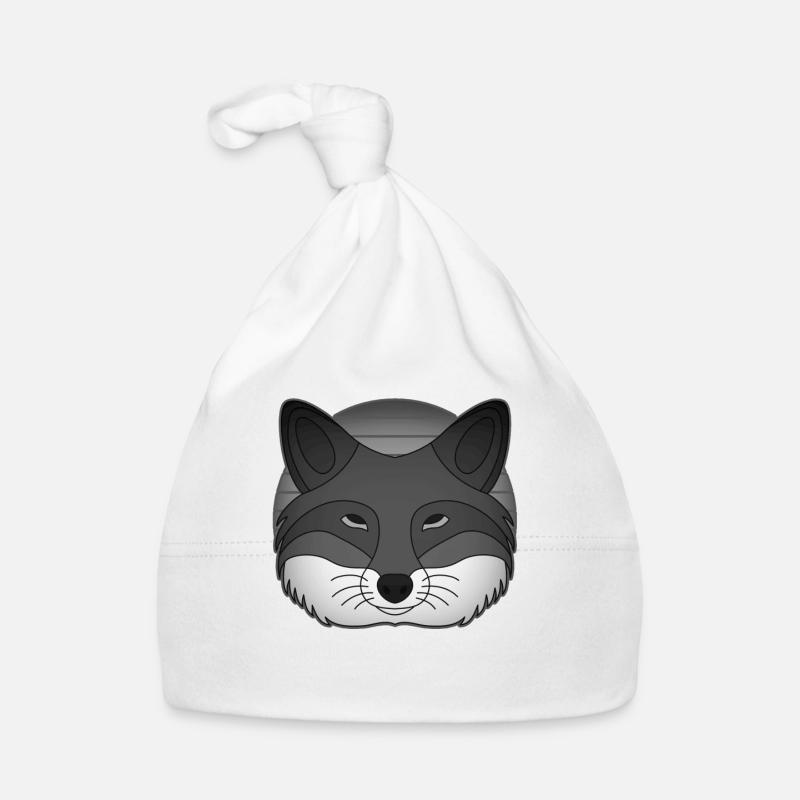 Fox Forest Animal Design avec tête d’animal Bonnet bio Bébé
