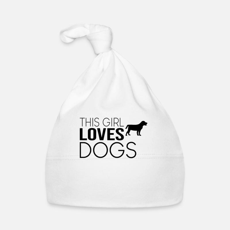 Mädchen Hund Spruch Baby Bio-Mütze