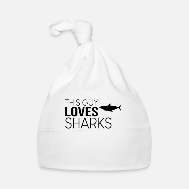 Type Shark Saying Organic Baby Cap
