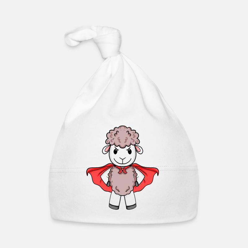 Sheep Superhero Organic Baby Cap