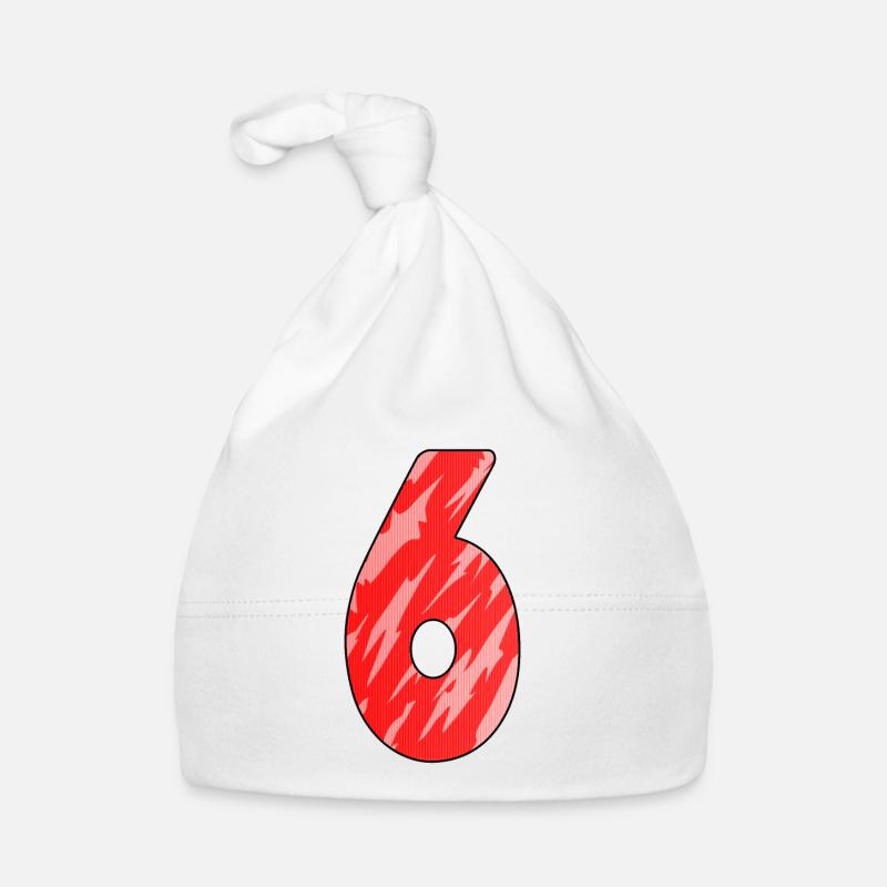 Nummer 6 - 6 Jahre Baby Bio-Mütze