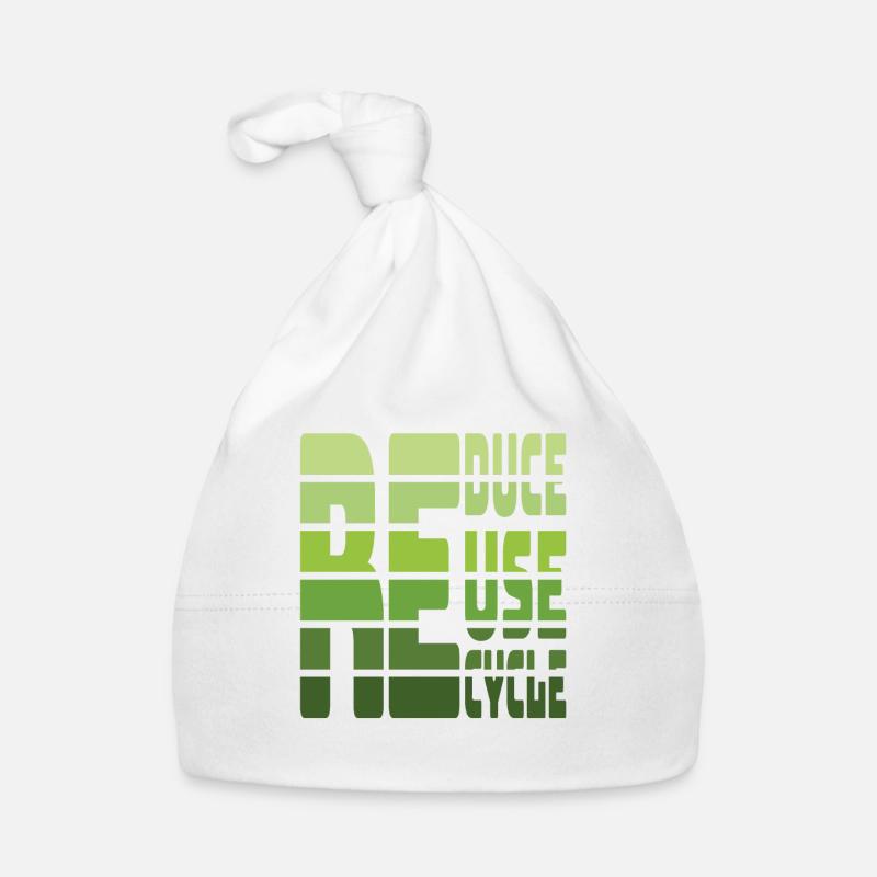 Reduce Reuse Recycle Eearth Day Quotes Organic Baby Cap