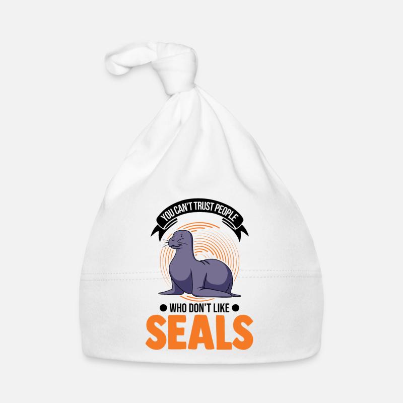 Robben Geschenk Sea Lion Seehund Baby Bio-Mütze
