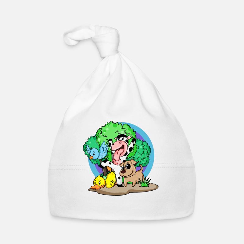 Animaux mignons Bonnet bio Bébé
