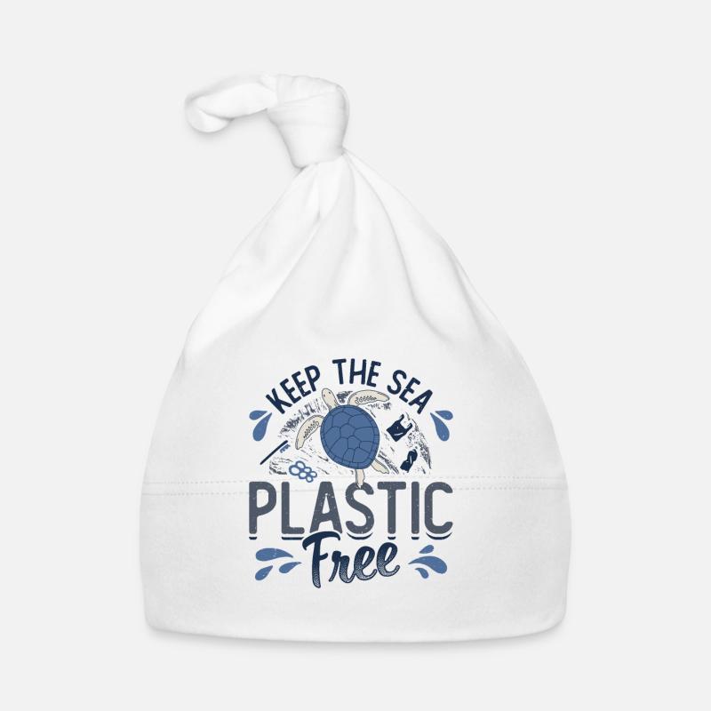 Keep the Sea Plastic-Free Save The Ocean Organic Baby Cap