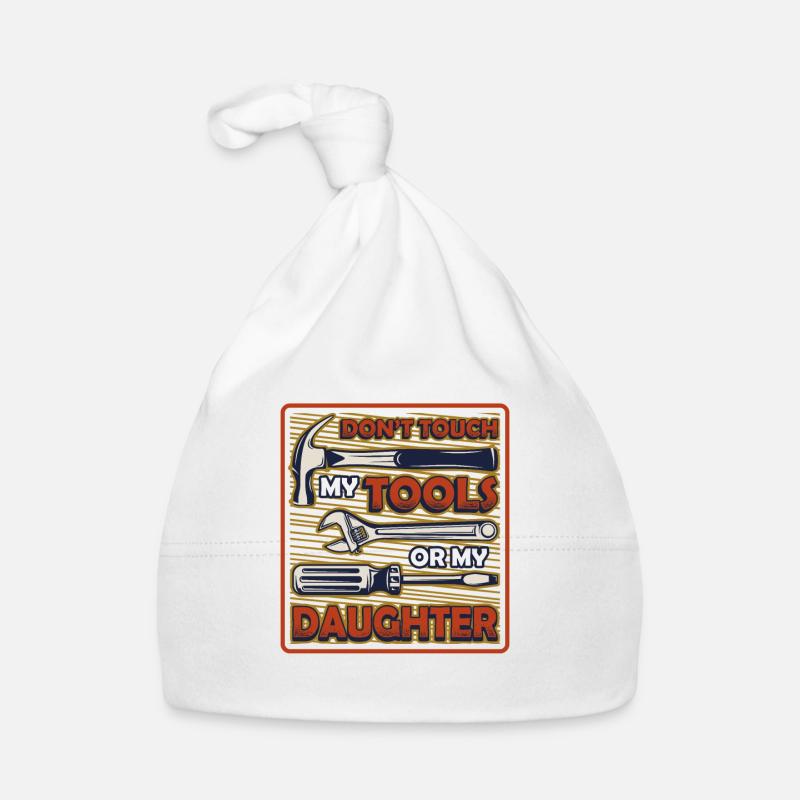 Ne touchez pas à mes outils. Bonnet bio Bébé