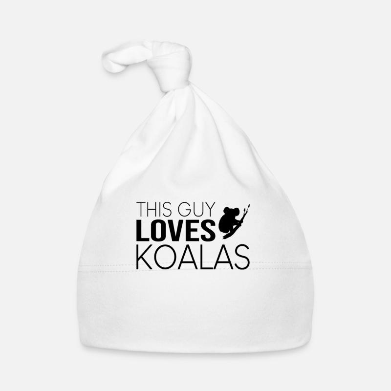 Type Koala Saying Organic Baby Cap