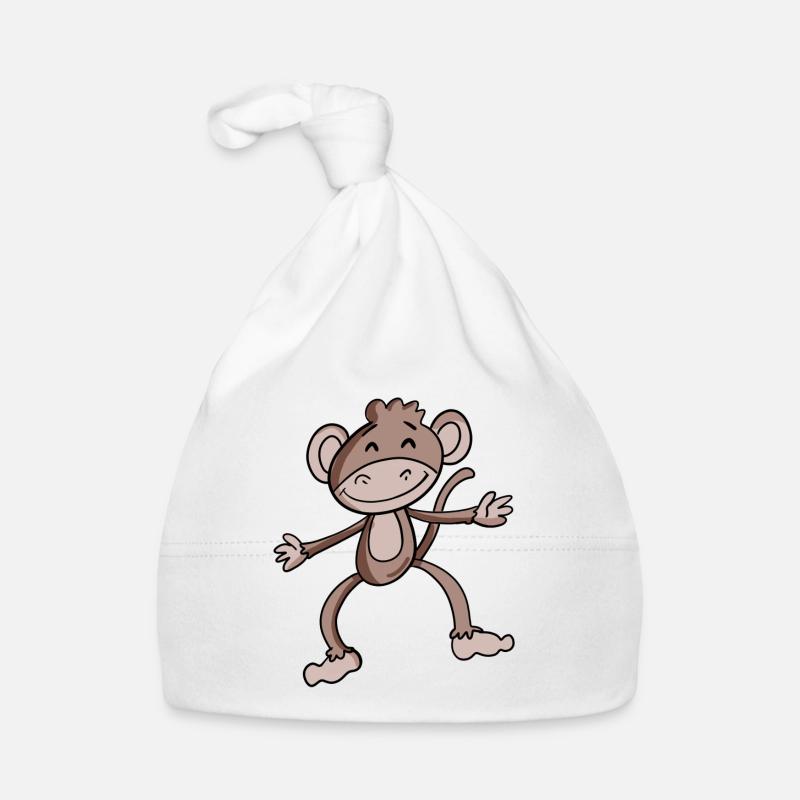 Niedlicher Affe Baby Bio-Mütze