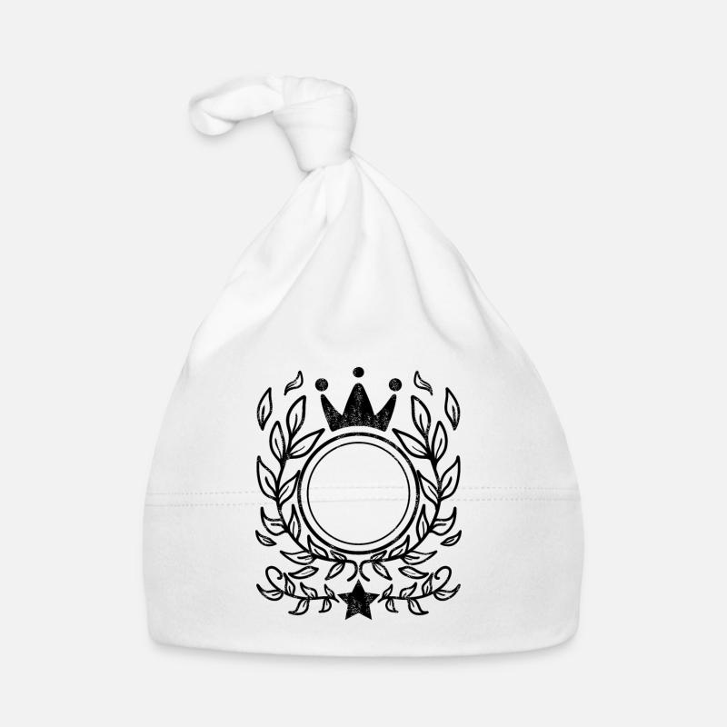 Ornament mit Krone Baby Bio-Mütze