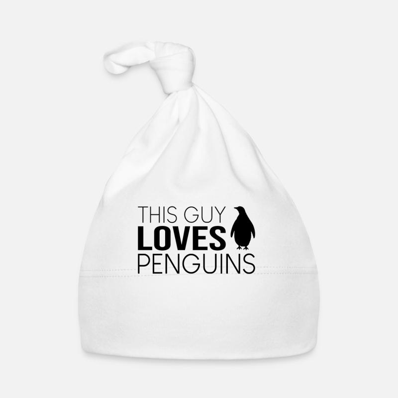 Type Penguin Saying Organic Baby Cap