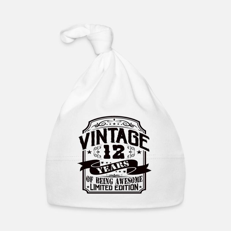 Anniversaire Vintage 12 Ans Édition Limitée Bonnet bio Bébé