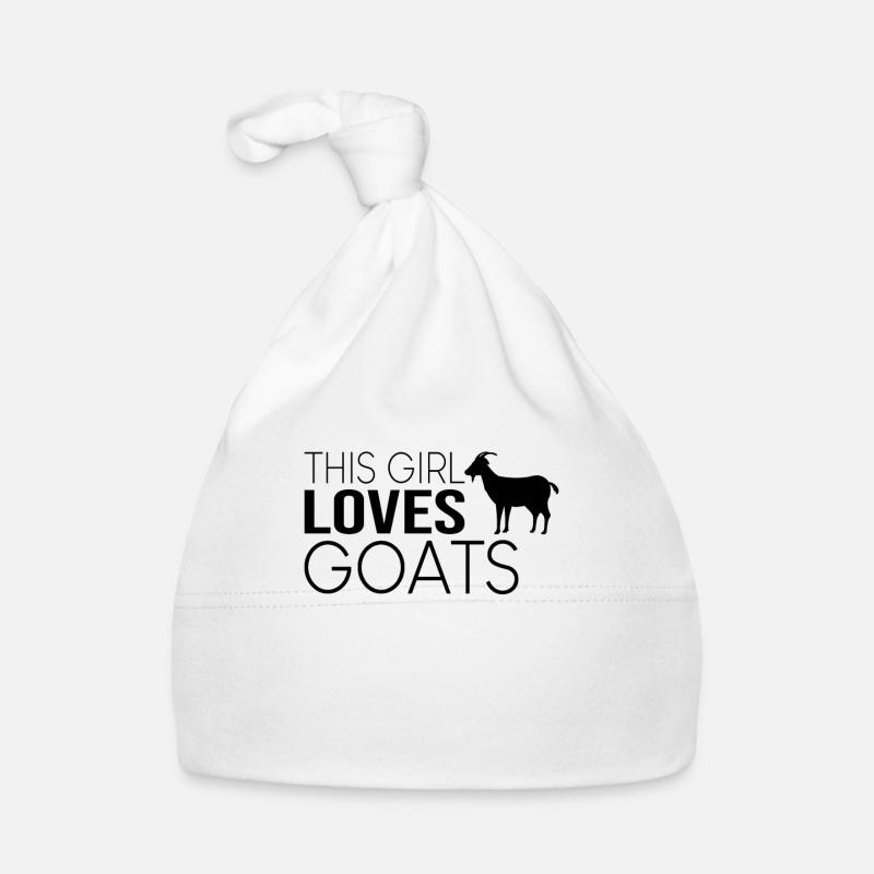 Mädchen Ziege Spruch Baby Bio-Mütze