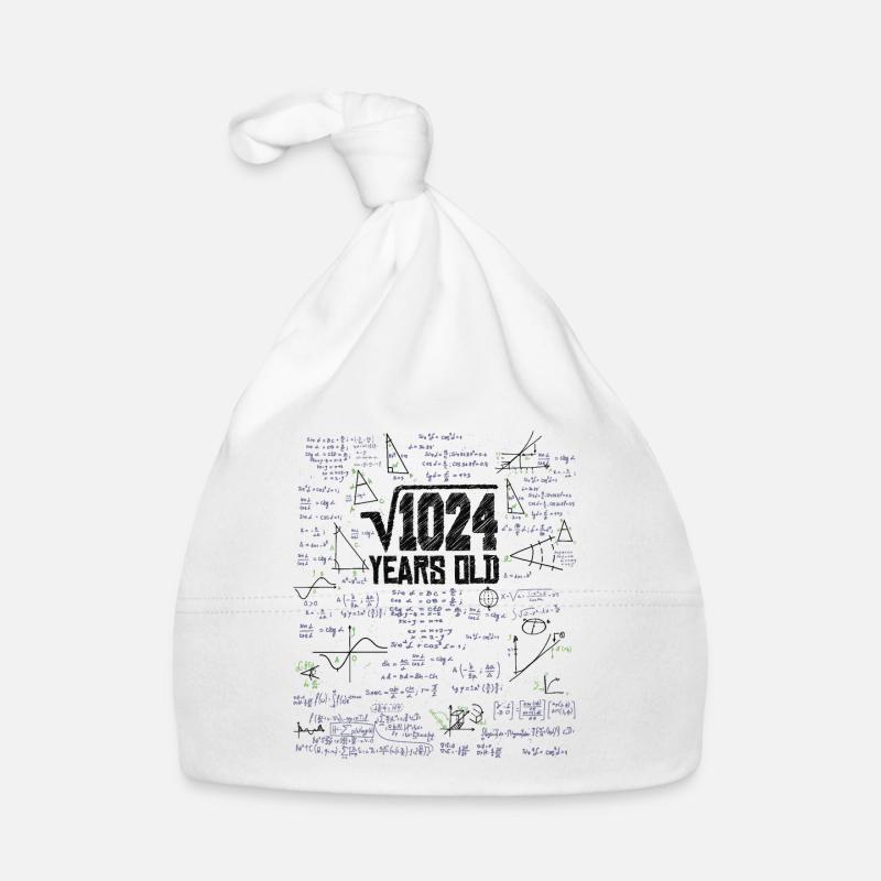 Quadratwurzel von 1024 Mathe Nerd 32. Geburtstag Baby Bio-Mütze