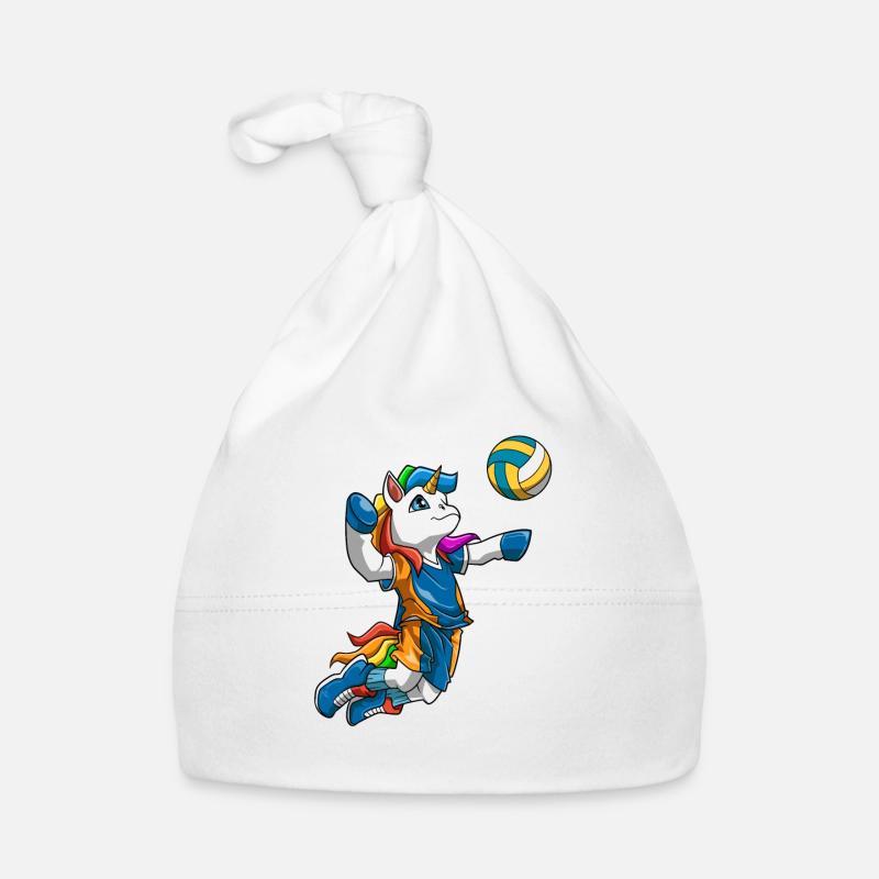 Volleyball Einhorn Jungen Mädchen - Einhorn Baby Bio-Mütze
