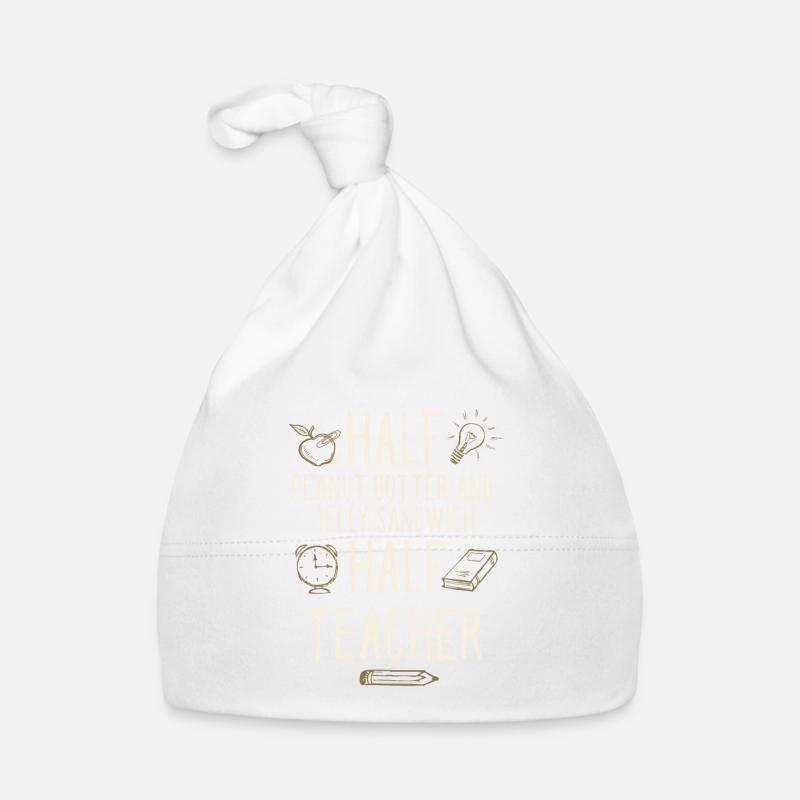 Moitié beurre de cacahuète Jelly Sandwich Moitié enseignant Bonnet bio Bébé