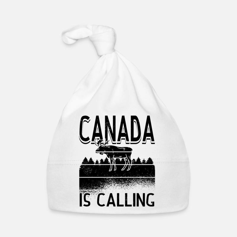 Canada is Calling Canada Lovers Holiday Canadians Organic Baby Cap