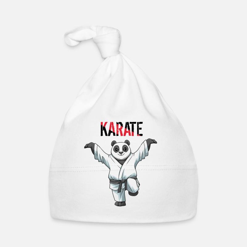 Karate Panda Crane Kick - Karate Kampf Kampfkunst Baby Bio-Mütze