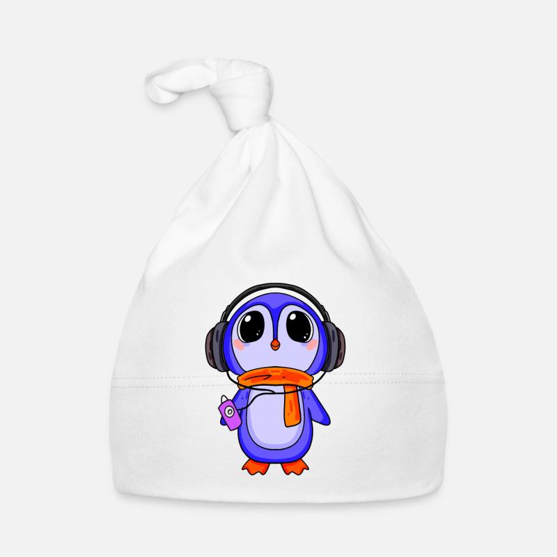 Penguin écoute de la musique Bonnet bio Bébé