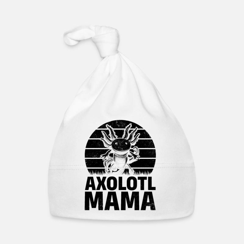 Axolotl Mama Axolotl Lover Mama Cute Axolotl Mama Organic Baby Cap