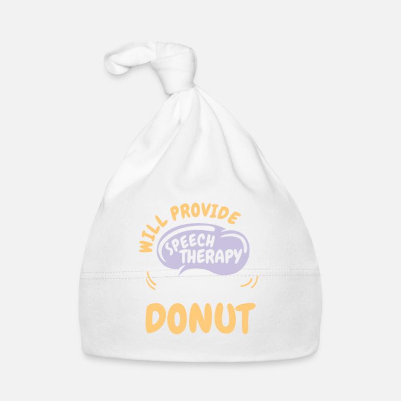 Provide Speech Therapy for Donut Funny Speech Baby Bio-Mütze