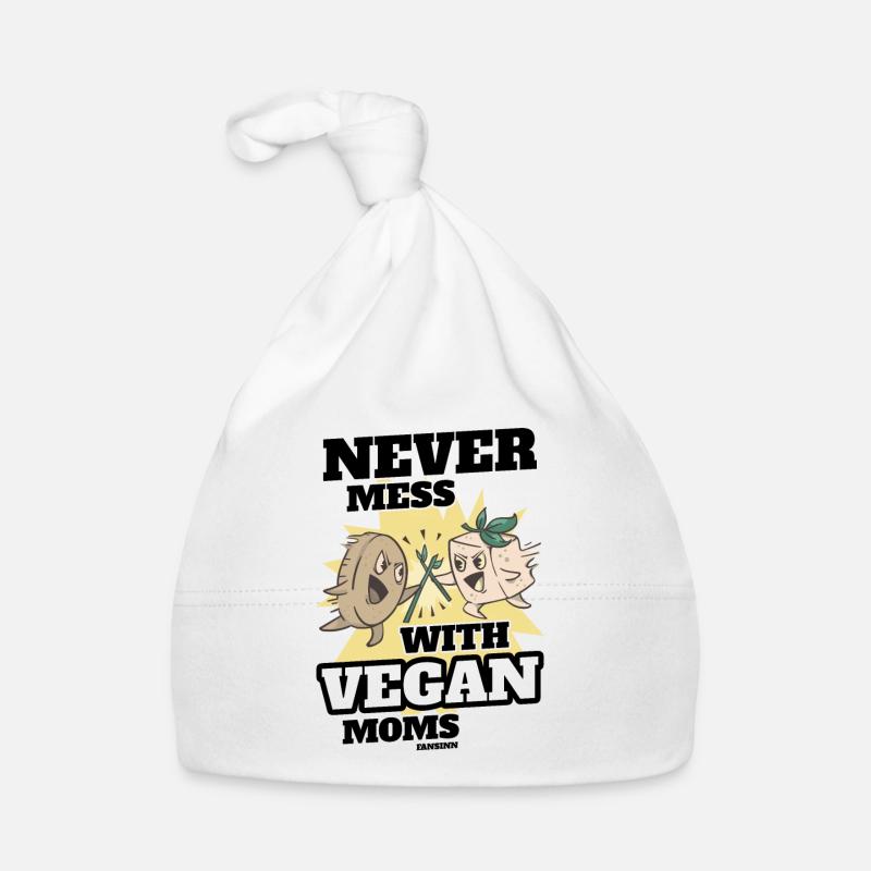 Never Mess With Vegan Moms Baby Bio-Mütze