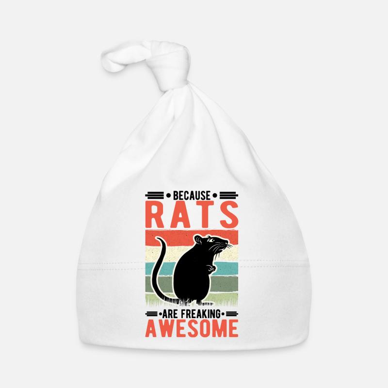 Because Rats are freaking awesome Ratte Baby Bio-Mütze