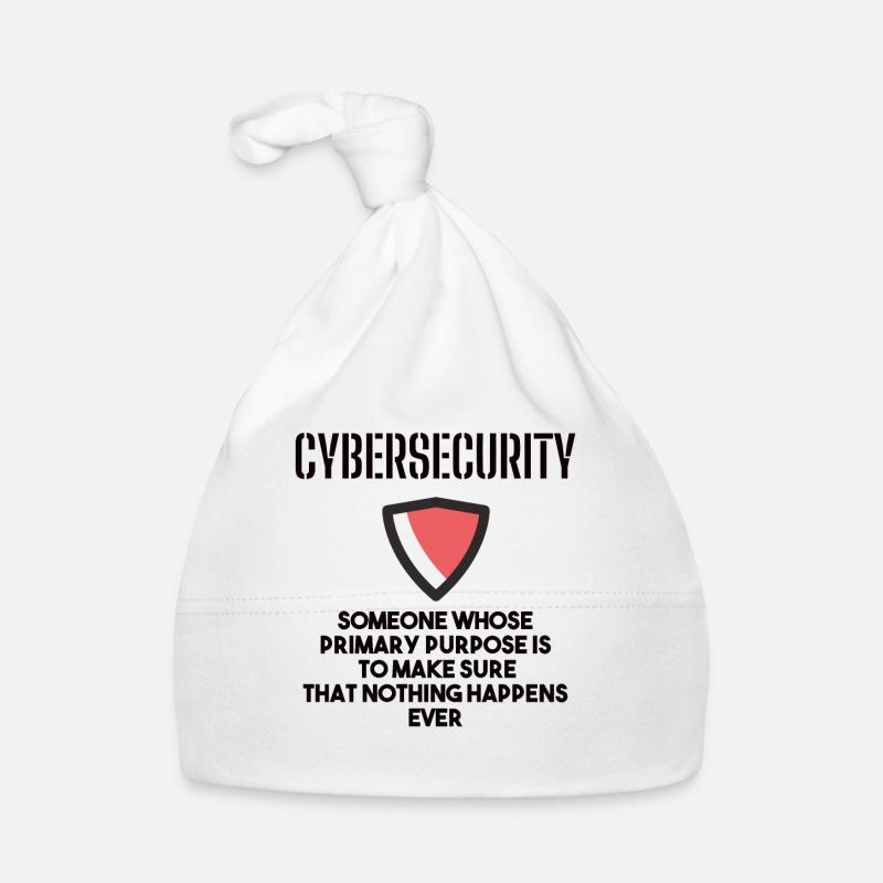 Cybersecurity - IT-Sicherheit Informatiker - Baby Bio-Mütze - Weiß