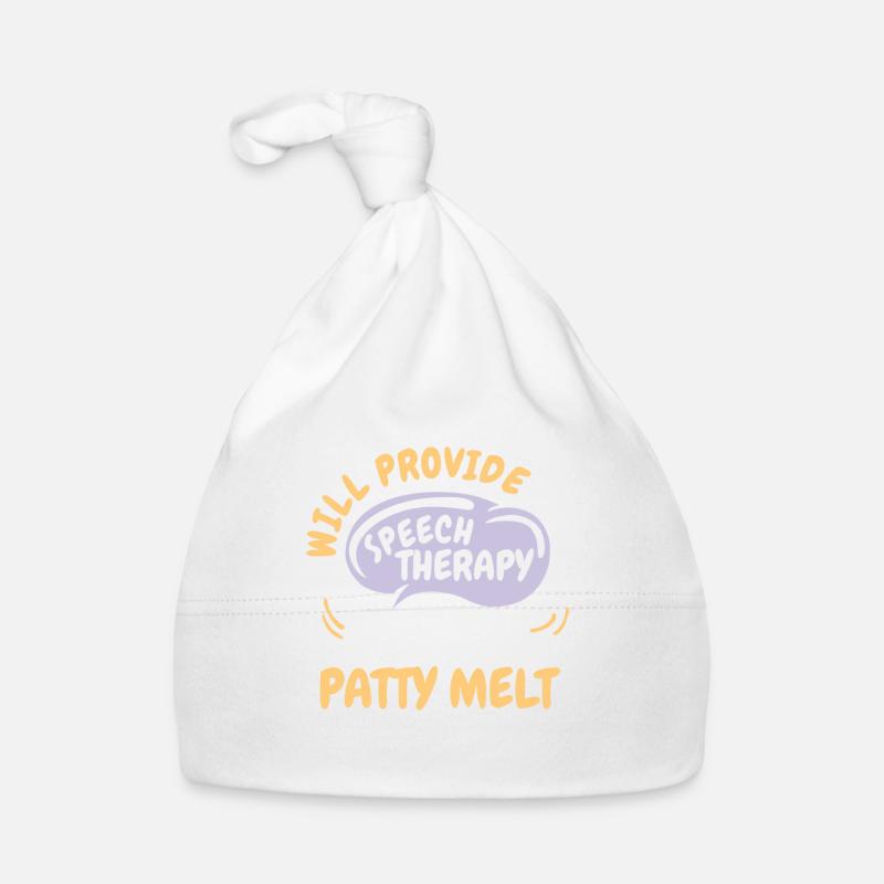 Provide Speech Therapy for Patty Melt Funny Organic Baby Cap