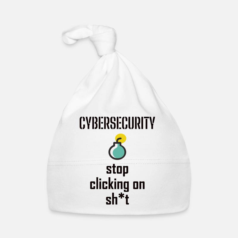 Cybersecurity - IT Security Computer Scientists - Organic Baby Cap - white