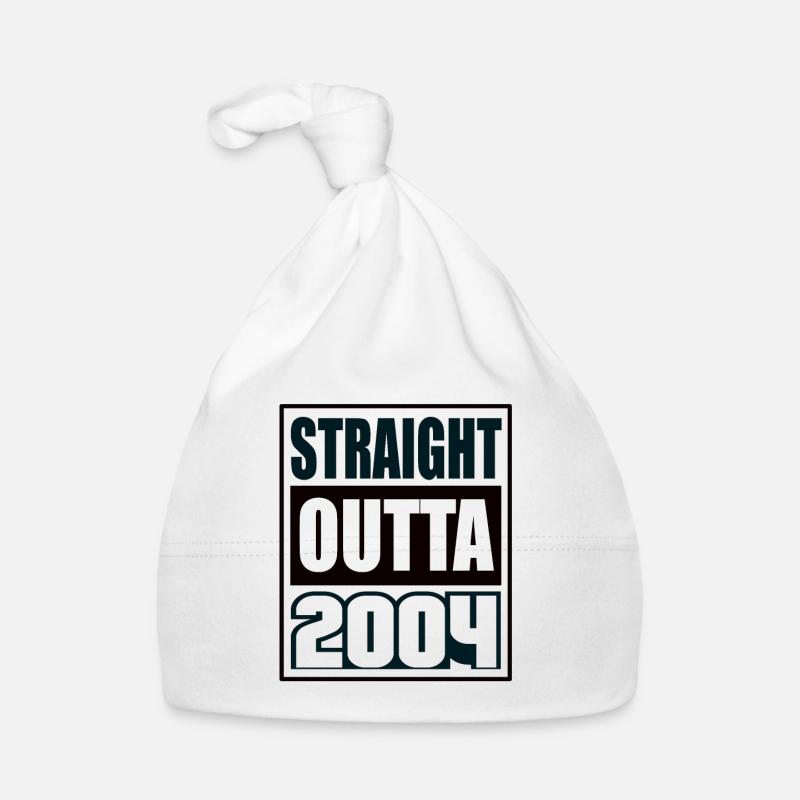 Straight Outta 2004 Geburtstag 2004 Geboren 2004 Baby Bio-Mütze
