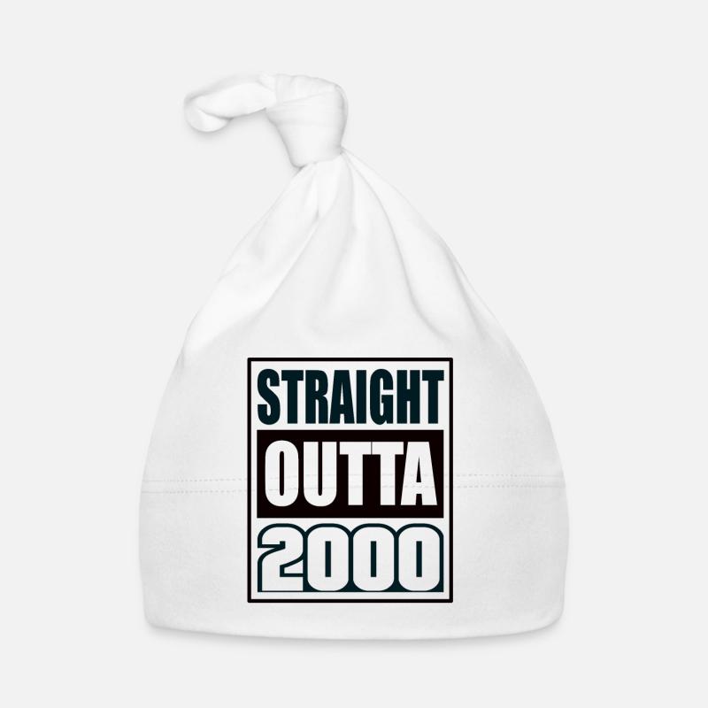 Straight Outta 2000 Anniversaire 2000 Né 2000 Bonnet bio Bébé
