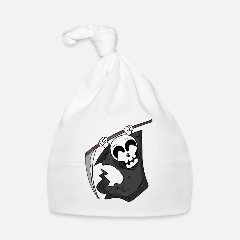 Grim Reaper is pleased Organic Baby Cap