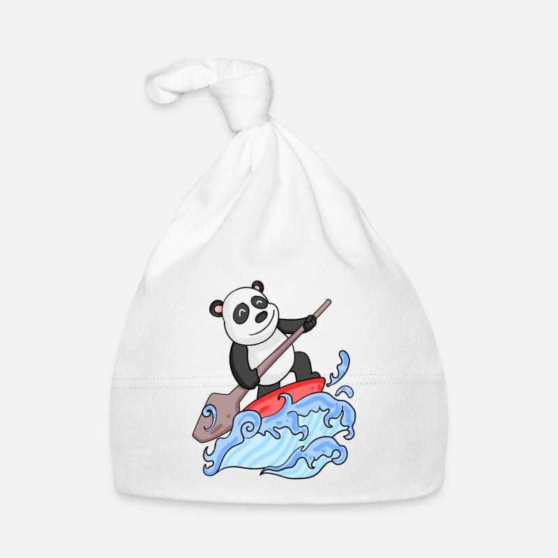 Stand Up Paddling Panda Baby Bio-Mütze