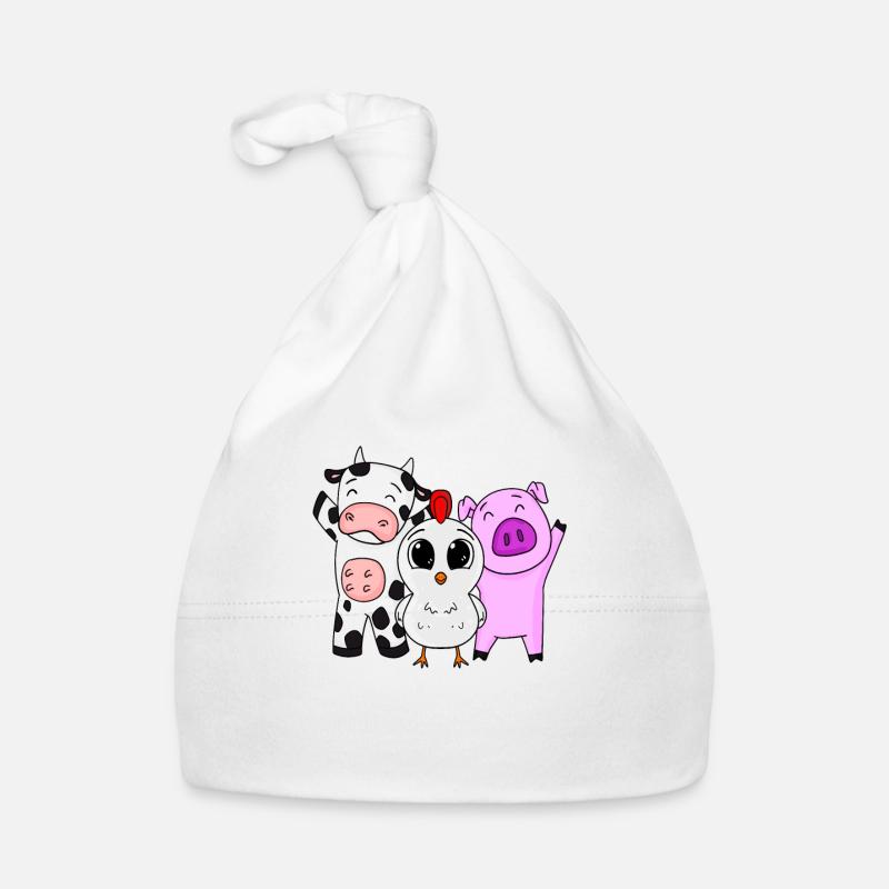 Bauernhof Tiere Baby Bio-Mütze