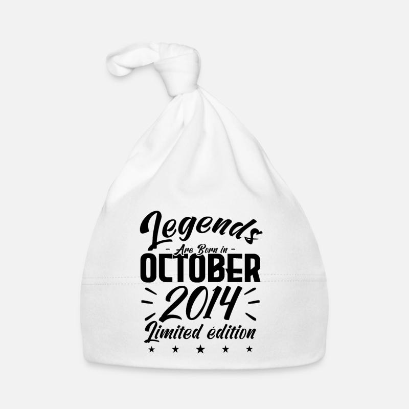 LEGENDS ARE BORN IN OCTOBER 2014 Organic Baby Cap