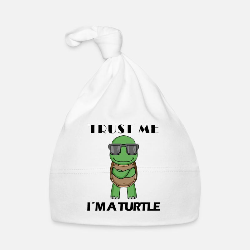 coole Schildkröte Baby Bio-Mütze