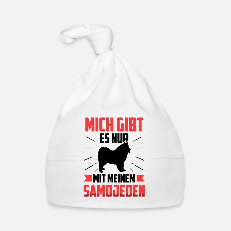 Samojede mich gibt es nur mit Samojedenspitz Baby Bio-Mütze