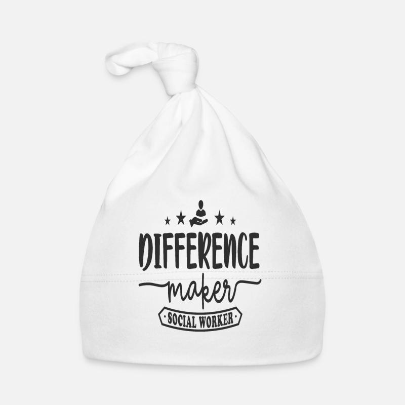 Difference Maker Social Worker Organic Baby Cap