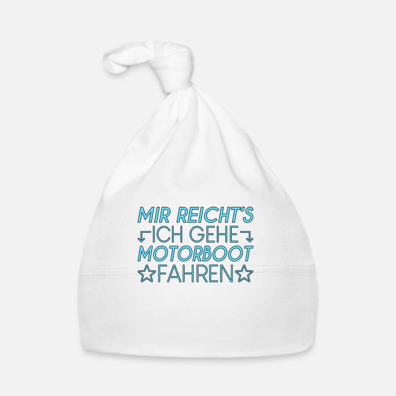 Motorboot Spruch Baby Bio-Mütze