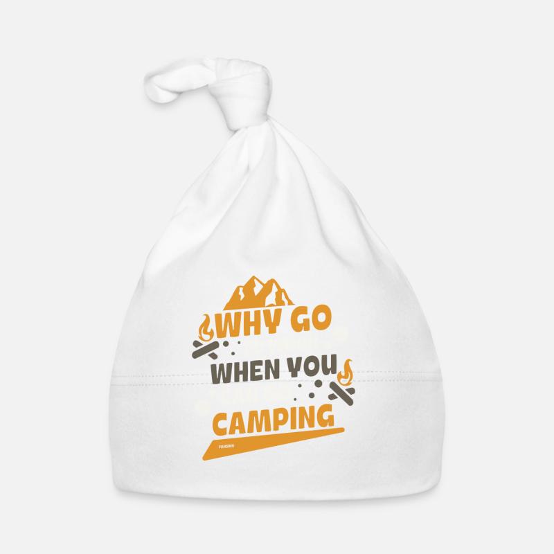 pourquoi travailler quand vous pouvez camper Bonnet bio Bébé