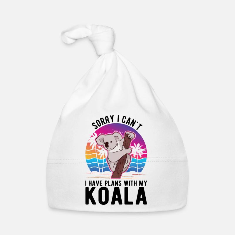 Koala Koala Bear Amoureux - Bonnet bio Bébé - blanc