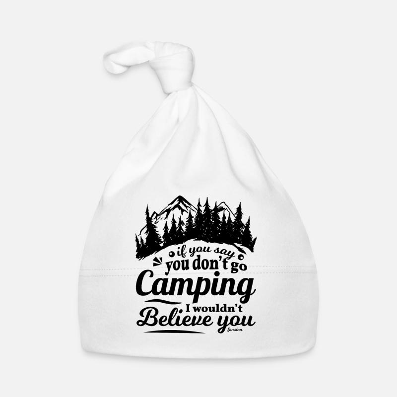 Camping - Baby Bio-Mütze - Weiß