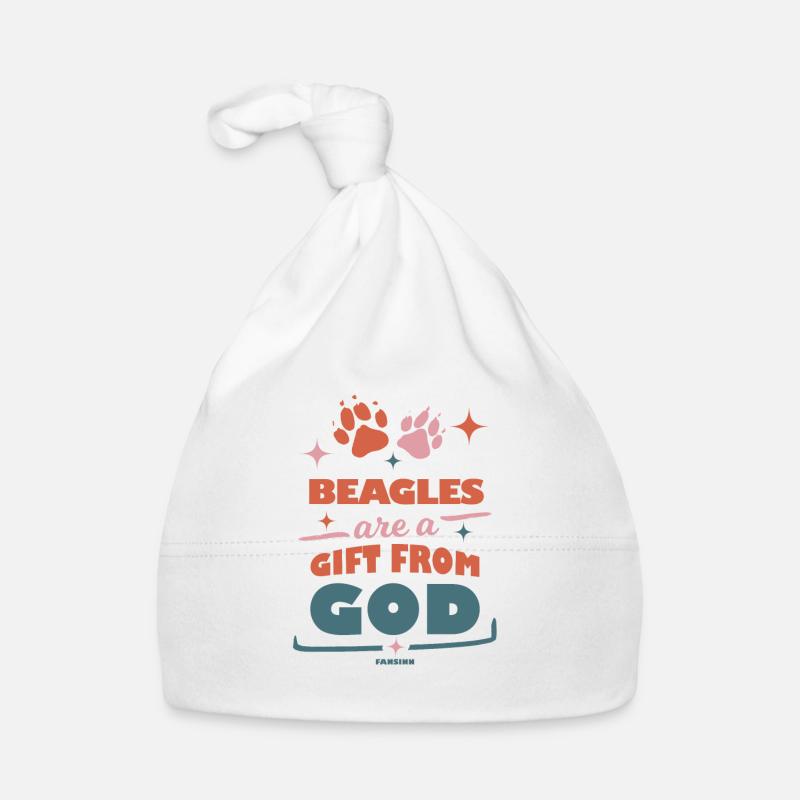 Beagles sind ein Geschenk Gottes Baby Bio-Mütze