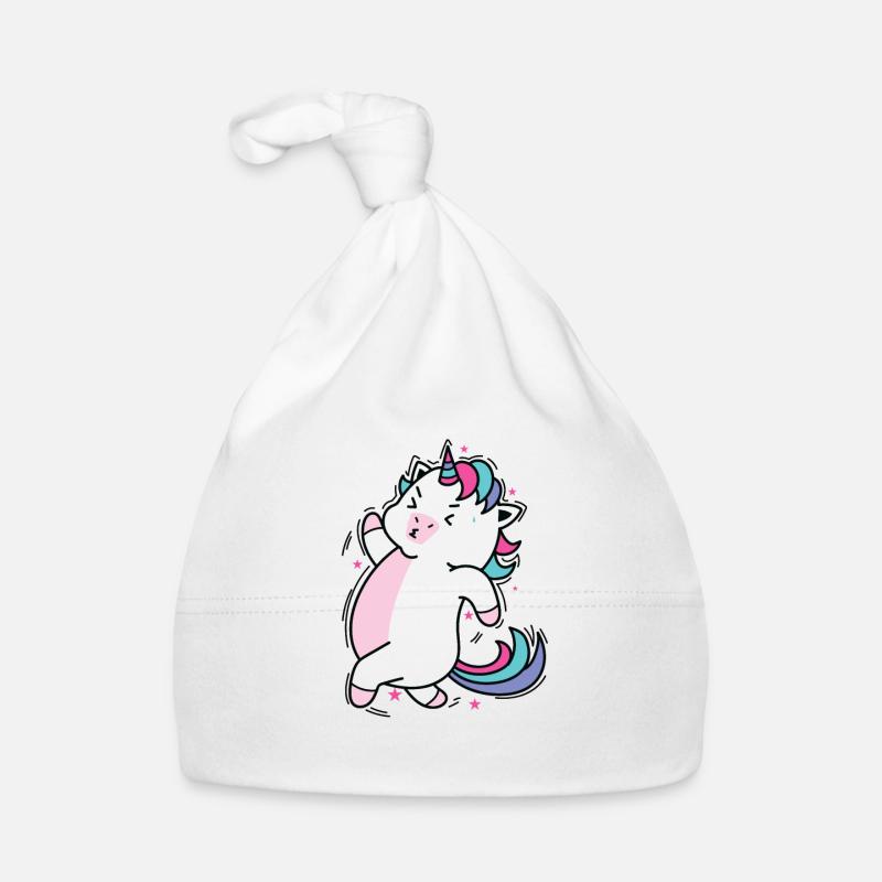 Unicorn Running Mythical Creature Sport Organic Baby Cap